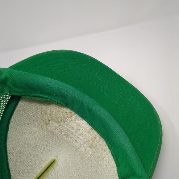 Sandbag Team 1993 Snapback Rope Trucker Hat Green One Size Mesh Back - Picture 8 of 9